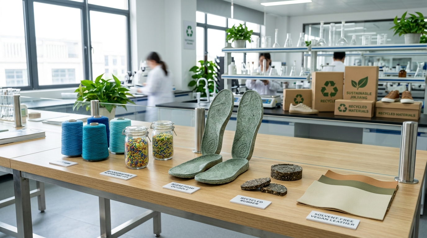 Circular Footwear Economy: Sourcing GRS-Certified Ocean RPET Yarns, Biodegradable Midsoles & Recycled Rubber