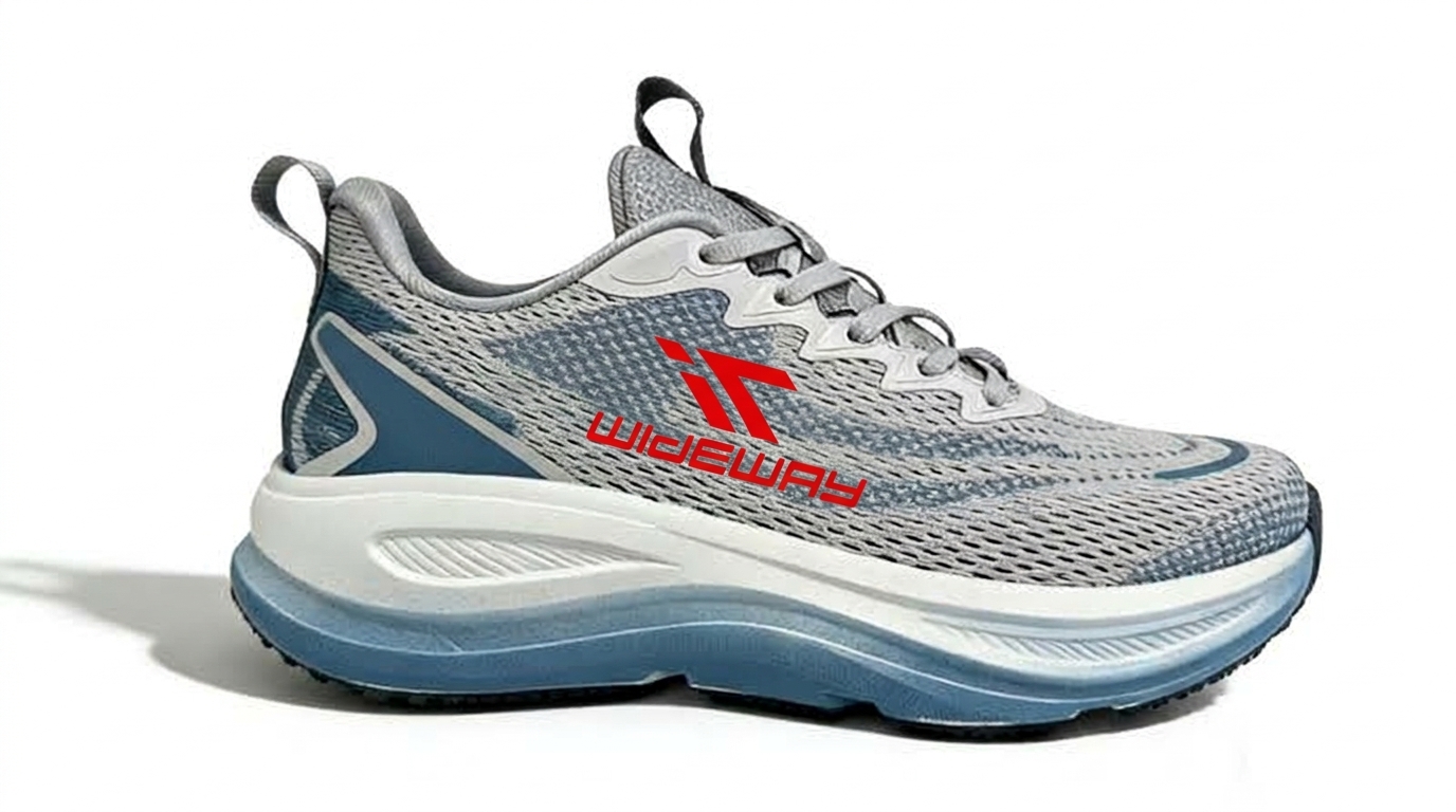 Figure 4: Men's high-cushion trail runner featuring engineered dual-density midsole technology.